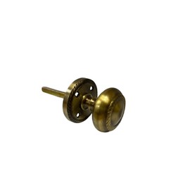 Golden Grace Georgian Anique Brass Mortice Sprung Door Knob Set Pack Pair Latch Ball Bearing Hinges (Door Knob Pair)