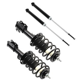 ANGLEWIDE Complete Strut Assemblies Compatible for 2012-2015 for Toyota for Prius C with 172289 Front and Rear Shock Absorbers w/Coil Spring