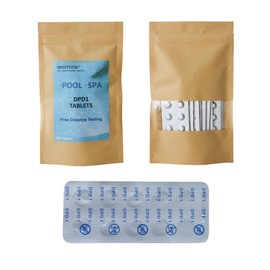 SBINTUOR DPD1 Test Tablets for Free Chlorine in Swimming Pools, Spas and Hot Tub (100 Test Tablets)