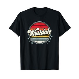 Retro Westdale Home State Cool 70s Style Sunset T-Shirt