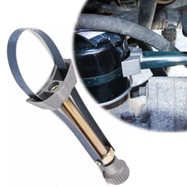 Norhogo Oil filter wrench, belt wrench for removing oil filters, oil filter wrench with steel band clamping range, diameter 60-120 mm
