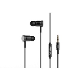 Roxel RX650 High Resolution Noise Isolating Earphone, Deep Bass and Rich Vocals with Built in Microphone, Tangle Free Braided Cable in ear Headphone for IOS and Android devices (Black)