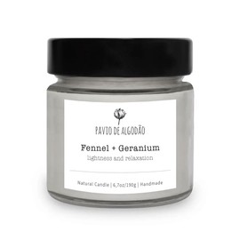Natural Aromatic Candle | Fennel + Geranium | 6.7oz