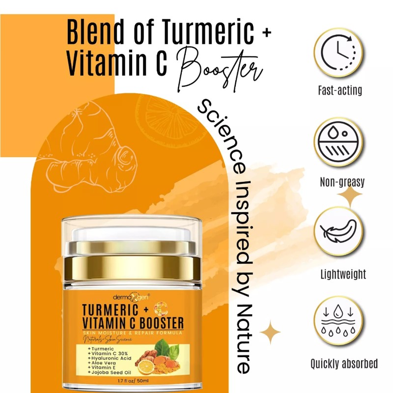 Turmeric + 30% Vitamin C Face Glow Booster Moisturizer &