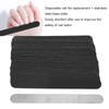 100 Pcs Replacement Nail File Strip, Stainless Steel Base Plate,