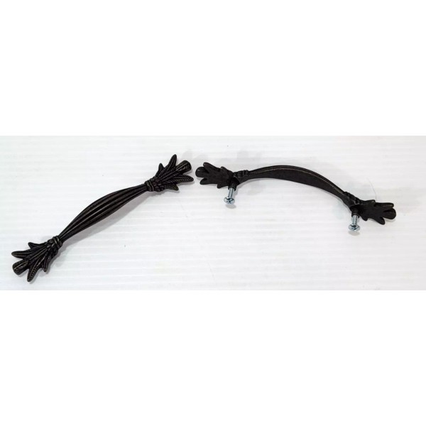 Belwith Vtg Pair Belwith Palm Tree Drawer Cabinet Pull Handles