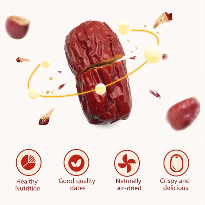 25 Packs of Chinese Crispy Red Dates,Dried Dates Crisp And