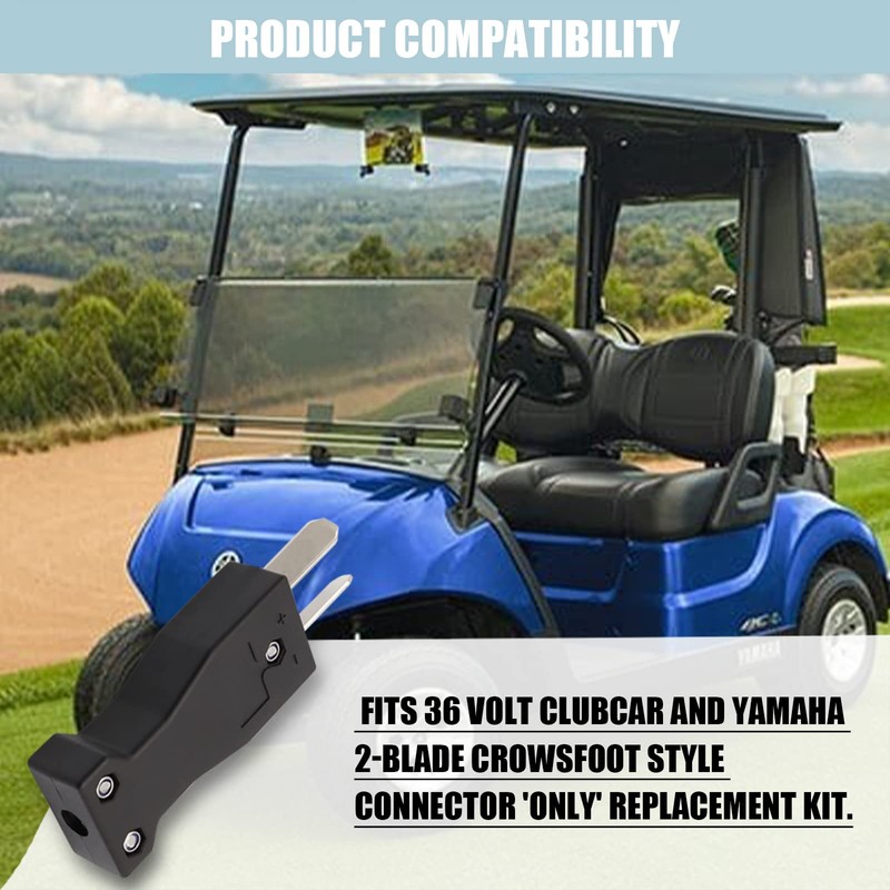 Crow Foot 2 Prong Charger Plug Club Car Yamaha 36