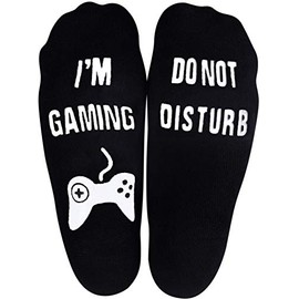 Tmflexe Unisex Cotton Socks Do Not Disturb I'm Gaming Socks Funny Novelty Socks Great Christmas for Men Women