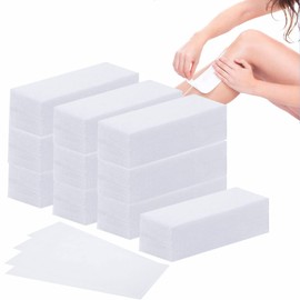 Pack of 400 Fleece Strips for Warm Wax and Sugar Paste Wax Strips Fleece Wax Strips Bikini Wax Strips for Any Type of Depilation on Leg, Chest, Back, Intimate Area & Face (7 x 20 cm)
