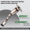 ZAIGANMA Rear Catalytic Converter Compatible with 2012 2013 2014 2015