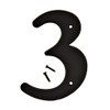 Hy-Ko 6" Plastic House Number, Modern Raised Numbers for Exterior