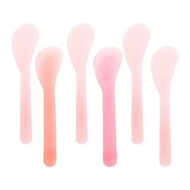 ONLYKXY 5inch Random Color Plastic Beauty Spoon Facial Cream Brush Makeup Scoop Mud Reusable Cosmetic Dig Scoop Spatula Mask Tip for Lotions Moisturizers Home Salon DIY Facemask Mixing Sampling (6)