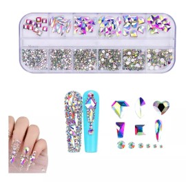 Mouyic Cristales Piedras Gemas Tornasol Para Decoracion De Uñas