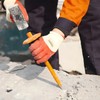 Finder 12-Inch Heavy Duty Flat Chisel with Hand Protection, Flat