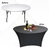 Trimming Shop Spandex Tablecloth 5ft Round Shape Dry Bar Stretchable