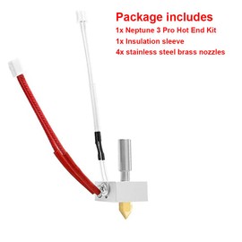 HzdaDeve Hotend for Elegoo Neptune 3 Pro Hot End Kit for Neptune 3 Plus/Max Extruder Head Heater Break Silicone Cover Thermistor Nozzles for 3D Printer Accessories Parts
