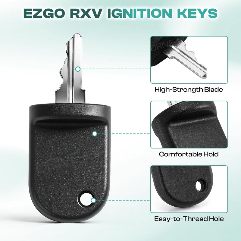 DRIVE UP Golf Cart Ignition Keys Suitable for 2008-Up EZGO