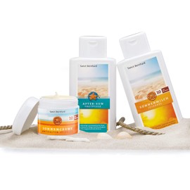 Sanct Bernhard Sun Set | Sun Protection Milk SPF 10, Sun Cream SPF 10, After Sun Sun Lotion | With Jojoba Oil