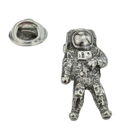 English Made Space Astronaut Pewter Lapel Pin Badge. Single Unit. XWTP063