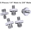 1/4 Inch and 3/8 Inch Converter Threaded Screws Adapter Mount