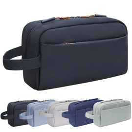 Travel Essentials Tech Pouch, Electronics Organizer Travel Case - Waterproof Cord Organizer Bag with Multiple Compartments for Chargers, Cables, Portable & Lightweight (Black)