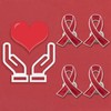 WANDIC Red Ribbon Pin, Pack of 50 Heart Disease Awareness