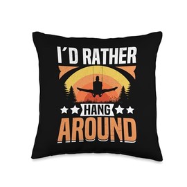 Ring Gymnastics Men Wooden Gymnastics Rings Gymnast Throw Pillow