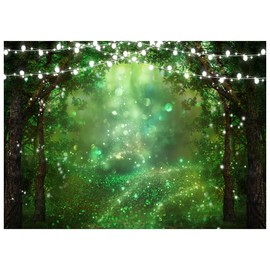 AIIKES 10x8FT Spring Enchanted Garden Backdrop Fairy Wonderland Woodland Backdrop Forest Backdrop for Photography Wedding Baby Shower Birthday Party Decorations Banner Studio Portrait Prop 12-545