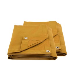 Mytee Products (2 Pack) 12' x 16' Tan Canvas Tarp 12oz Heavy Duty Water Resistant