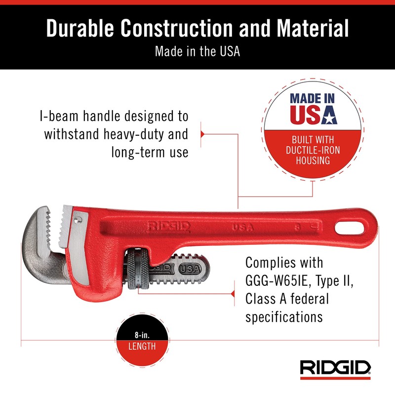 Ridgid 31005 Straight Pipe Wrench