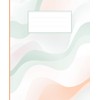 Composition Notebook 120 Pages 60 Sheets - Calming Wave Pattern