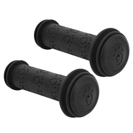 EBTOOLS Handlebar Grips Bicycle Grips Kids Non Toxic Non-Slip Safety Shockproof Rubber Short Bicycle (Black)