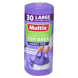 Multix Color Lavender Scents Kitchen Tidy Bags, 34 Liter Capacity (Pack of 30)