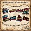 Religious Iron on Patches, Bible Verse Embroidered Appliques for Clothes
