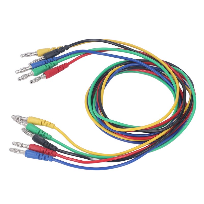 Magnetic Test Leads Kit Soft Flexible 5 Colour 4mm Banana
