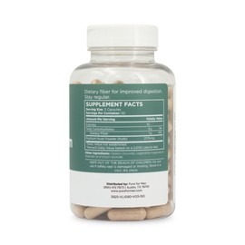 Pure for Men Daily Psyllium Husk Fiber Supplement Pure for Her | Digestive Regularity & Gut Health Support | Soluble Fiber Powder, 2,175mg Per Serving | 150 Capsules