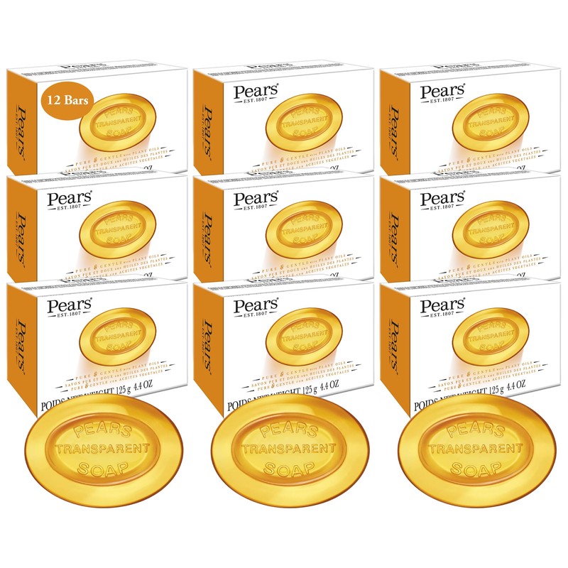 Pears Transparent Original Soap - 4.4 Oz, 12 Pack