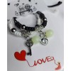 Dtup Set Pulseras Candado Corazón Y Llave Regalo Romántico Novios