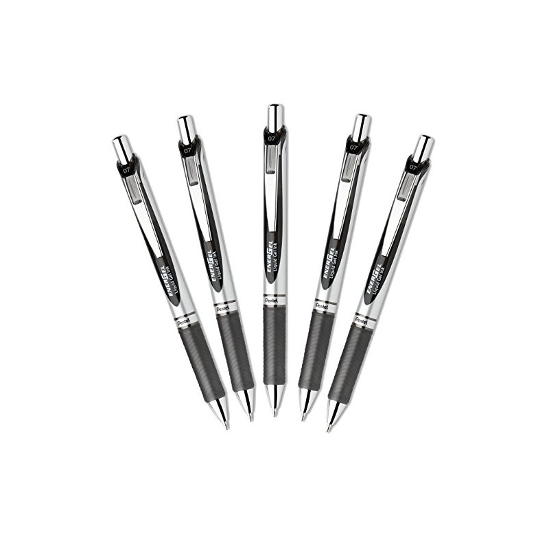 Pentel EnerGel Deluxe RTX Retractable 0.7mm Medium Line Metal Tip
