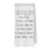 XIVENHAVM Funny Hand Towels for Bathroom, Boho Bathroom Rules Waffle