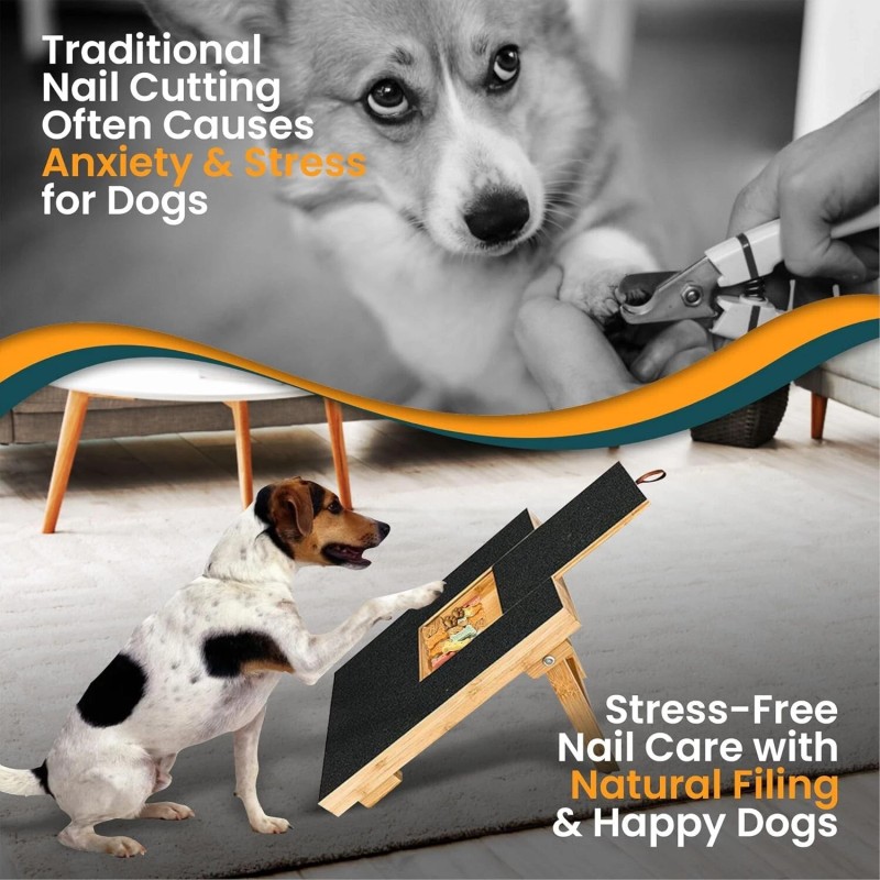 Mahar Traders Dog Nail Paw Scratch Pad File Trimmer Board