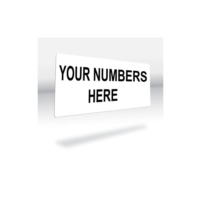 Consecutively Numbered Labels. Measure: 1.5" X 0.75" Paper Material (Various