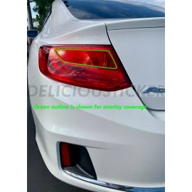 Deliciousticker For Accord Coupe 2013-2015 Red Tail Light Inner Overlays Vinyl Tint Decals