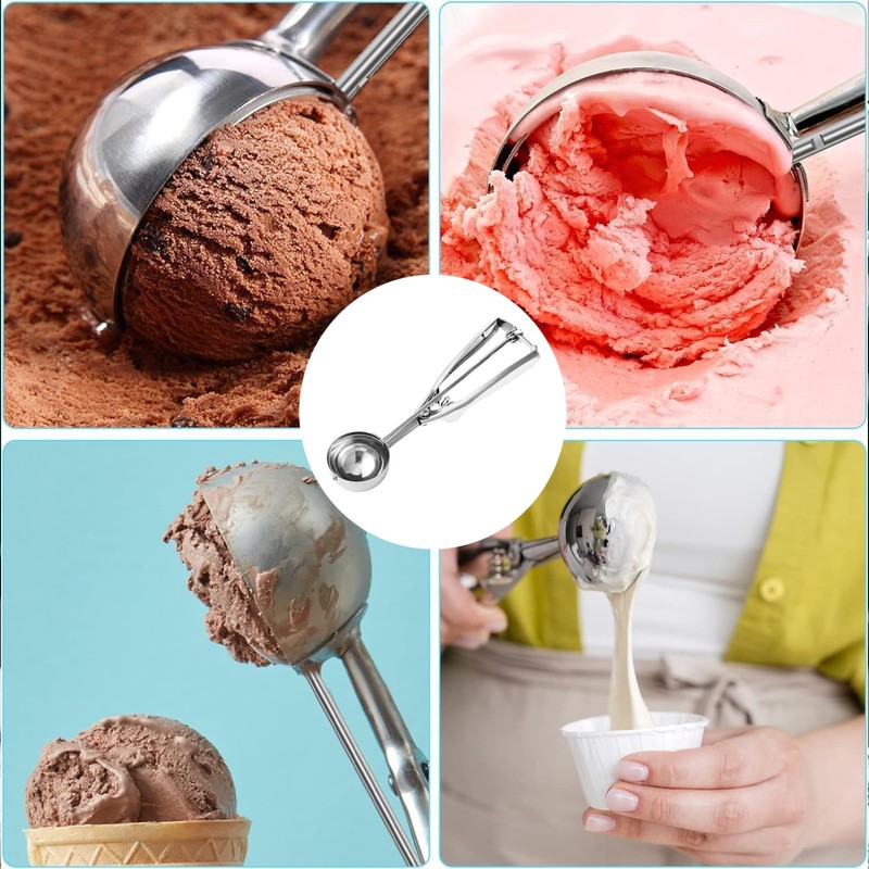 Ice Cream Scoops with Easy Trigger,Cookie Scoops for Baking-Medium Sized