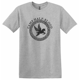 Camp Half Blood Shirt, Unisex Camp Half Blood T-shirts for Men and Women (M, Ash)