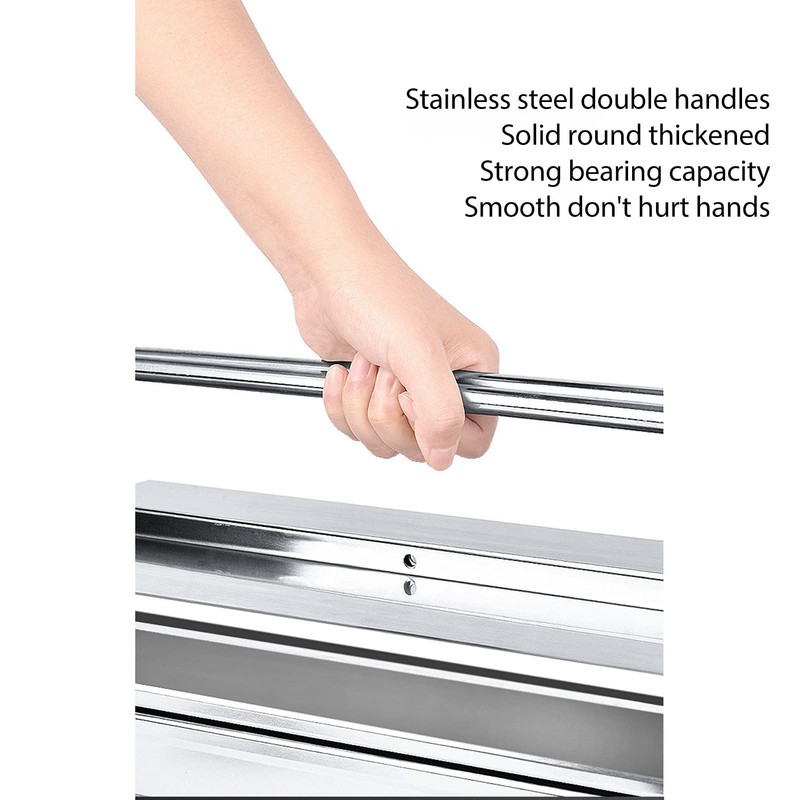 Metal Tool Box, Portable Folding Stainless Steel Storage Box 3