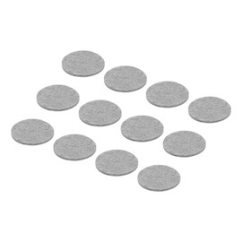 MECCANIXITY 24pcs Felt Furniture Pads, 1.8 Inch Round Small Felt Chair Leg Floor Protectors Prevent Scratches for Furniture Hard Floor, Grey