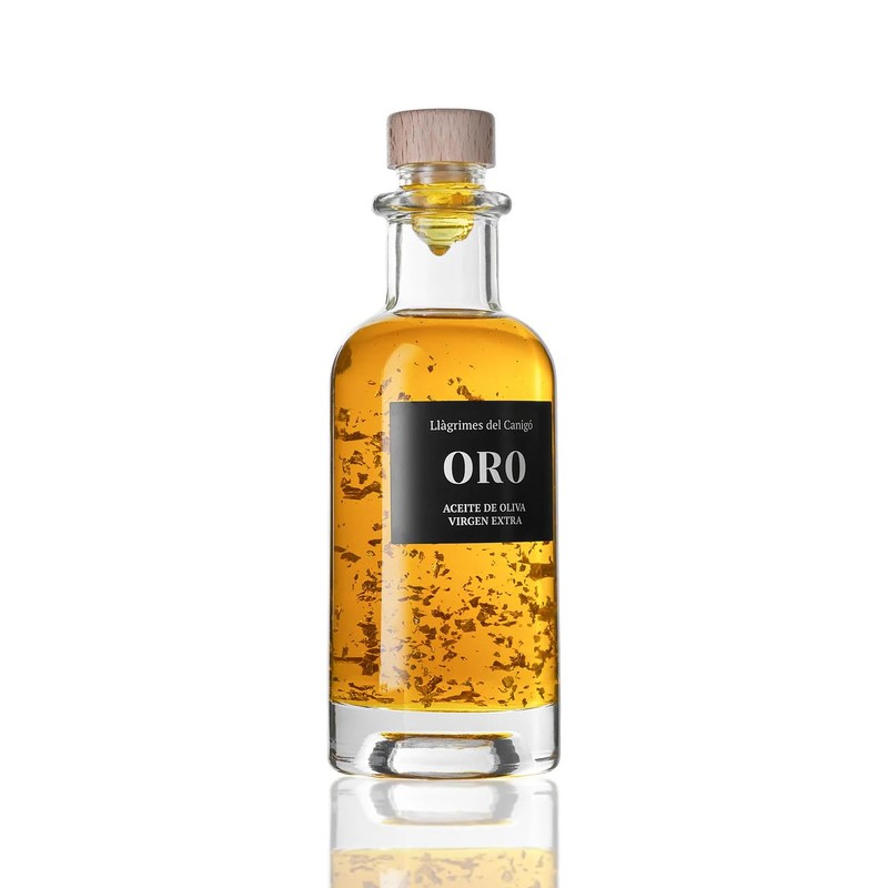 Llagrimes del Canigo. Extra Virgin Olive Oil with Edible Gold.