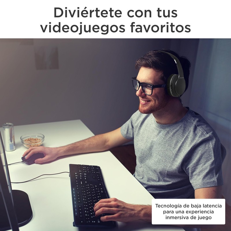 XPOWER X50 Audífonos Diadema Bluetooth, Súper Cómodos, hasta 12 Horas